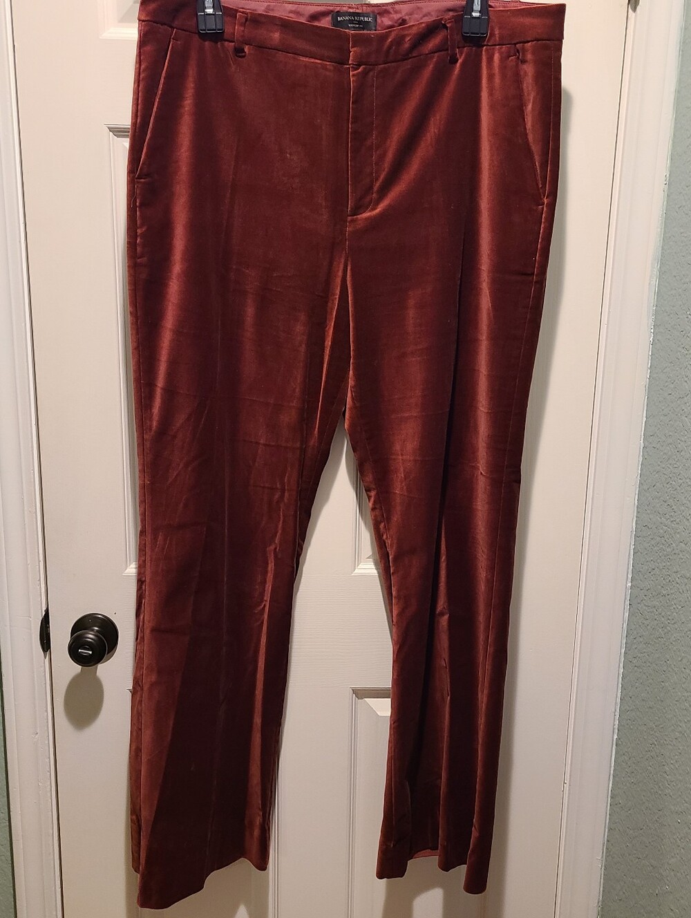 Banana Republic High-Waist Velvet Bootcut Pants